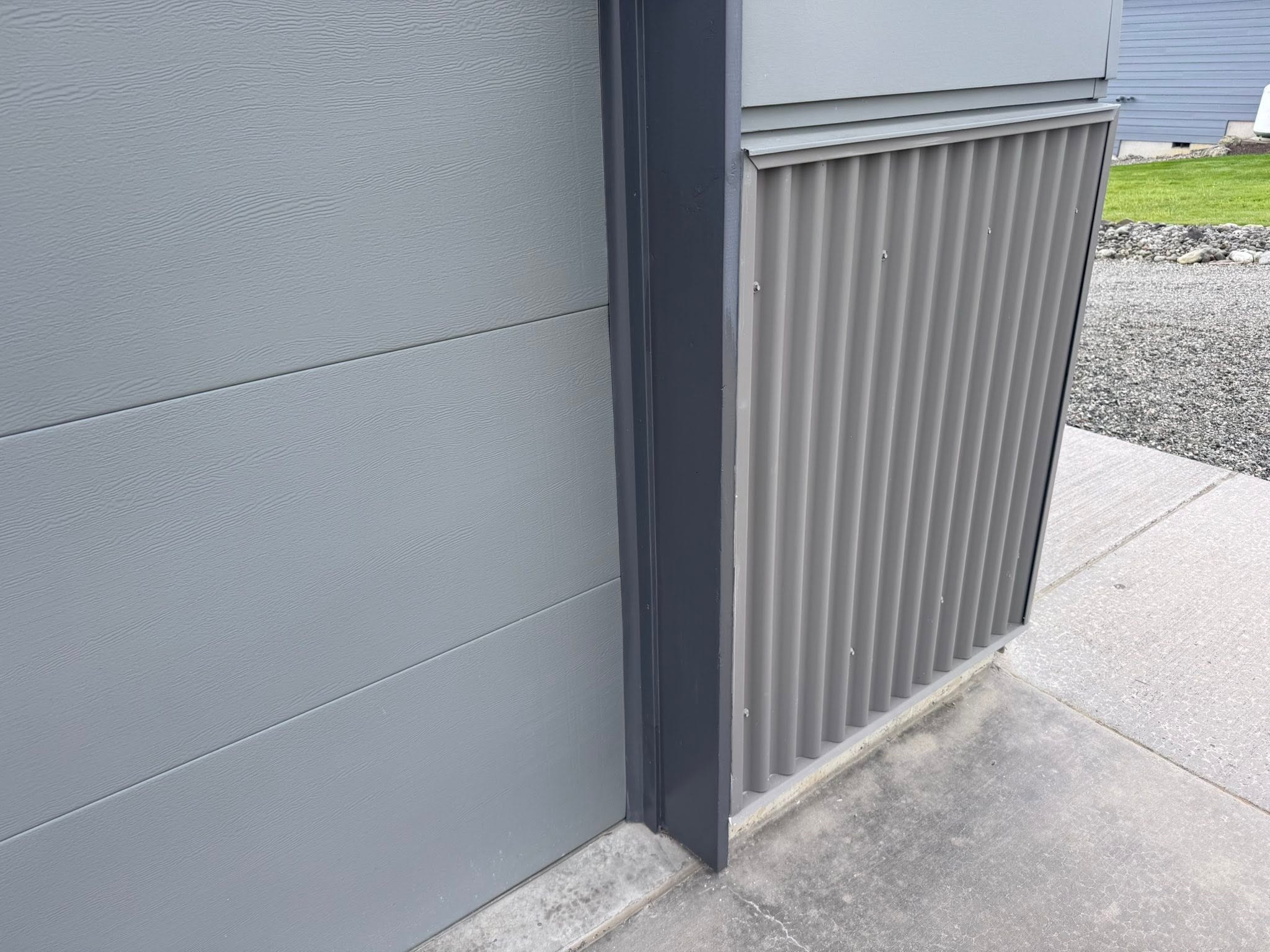 Repaired and repainted exterior corner trim
